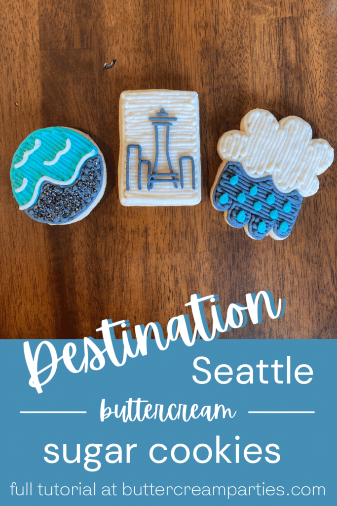 Seattle Decorated Cookies Space Needle Cookie