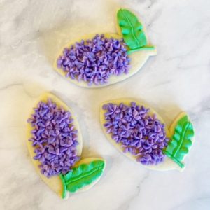 lilac sugar cookies