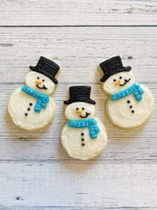 easy snowman sugar cookies