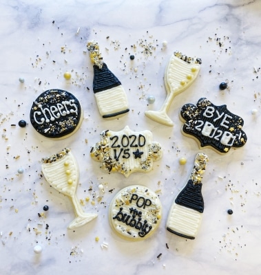 3 Easy & Quick New Year’s Sugar Cookies