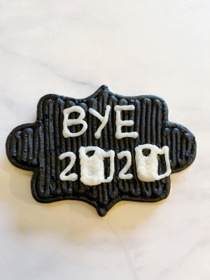 Bye 2020 Toilet Paper New Year's Sugar Cookies