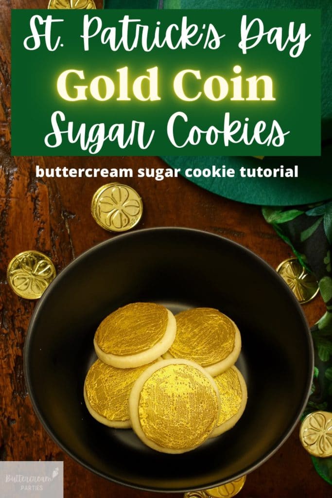 gold coin cookies for the perfect St. patrick's day dessert