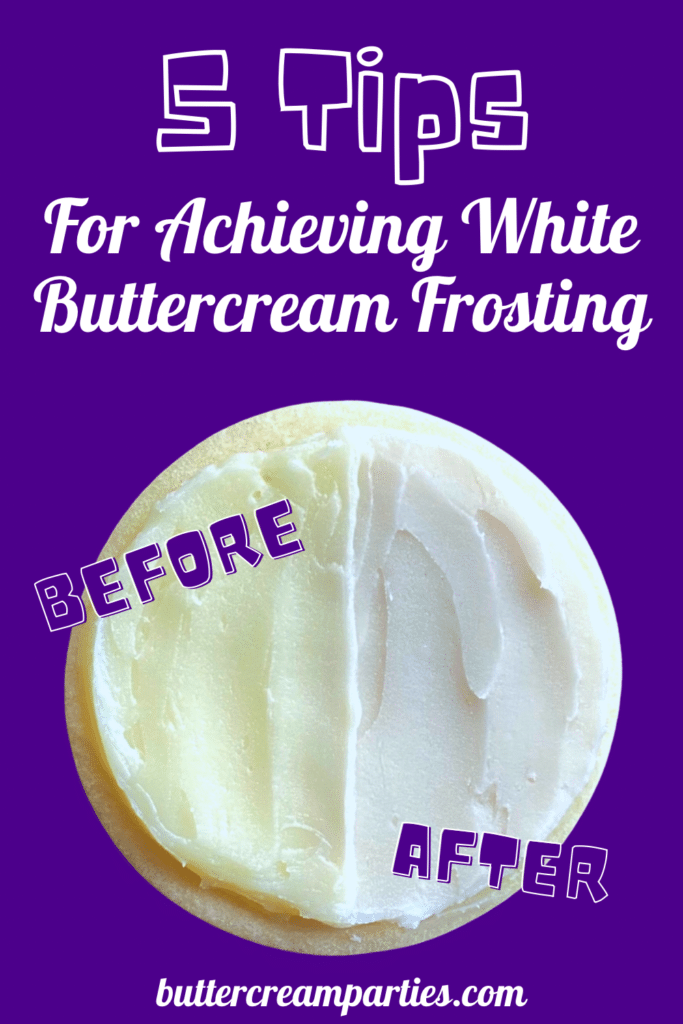 how to make white buttercream for buttercream iced cookies