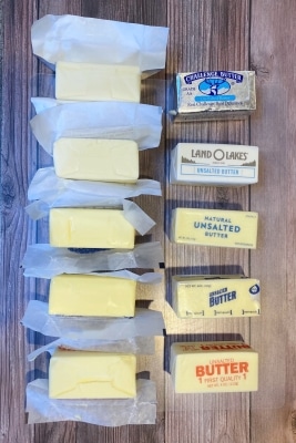 types of butter for white buttercream frosting