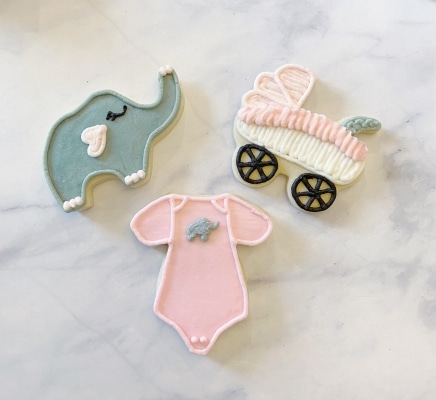 pink elephant baby shower favors