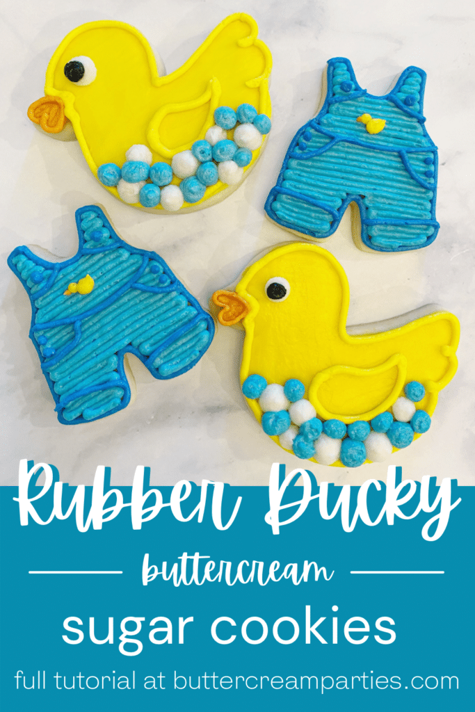 cookies for a rubber ducky baby shower