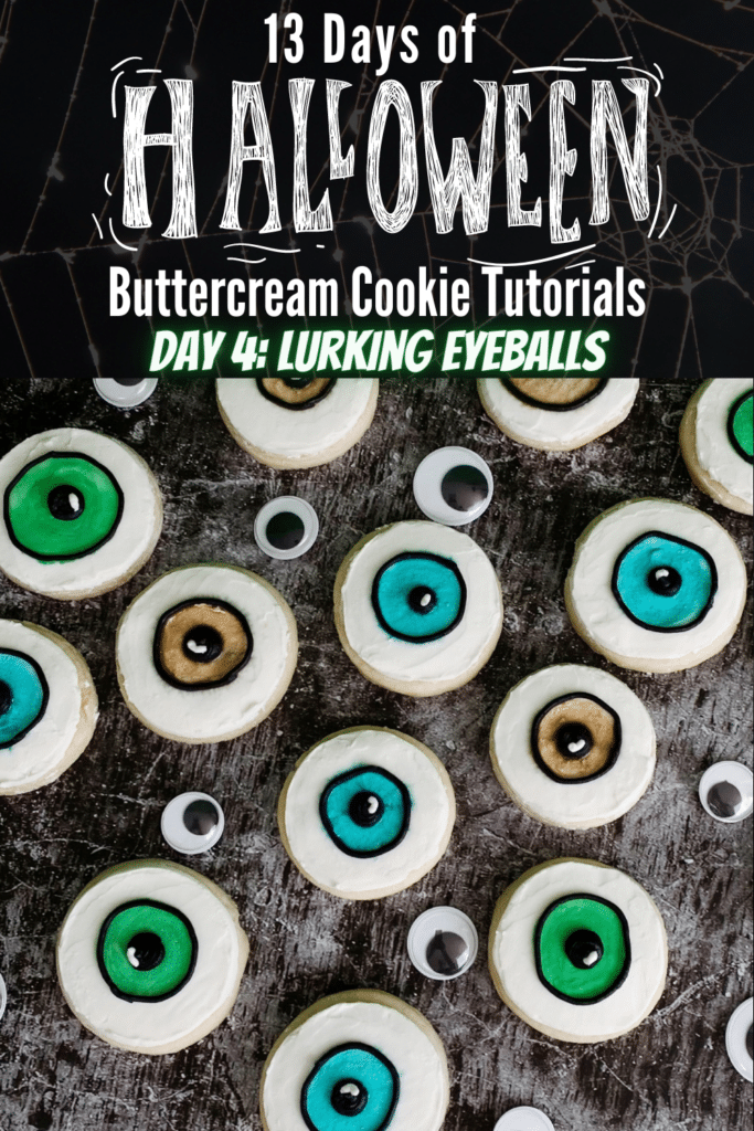 how to decorate eyeball cookies for Halloween