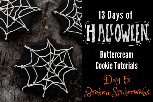 how to make spiderweb cookies for Halloween