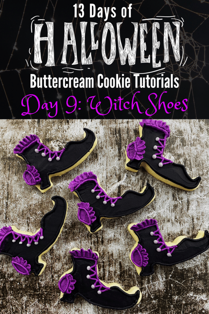How to Make Witch Boot Cookies with Buttercream Frosting