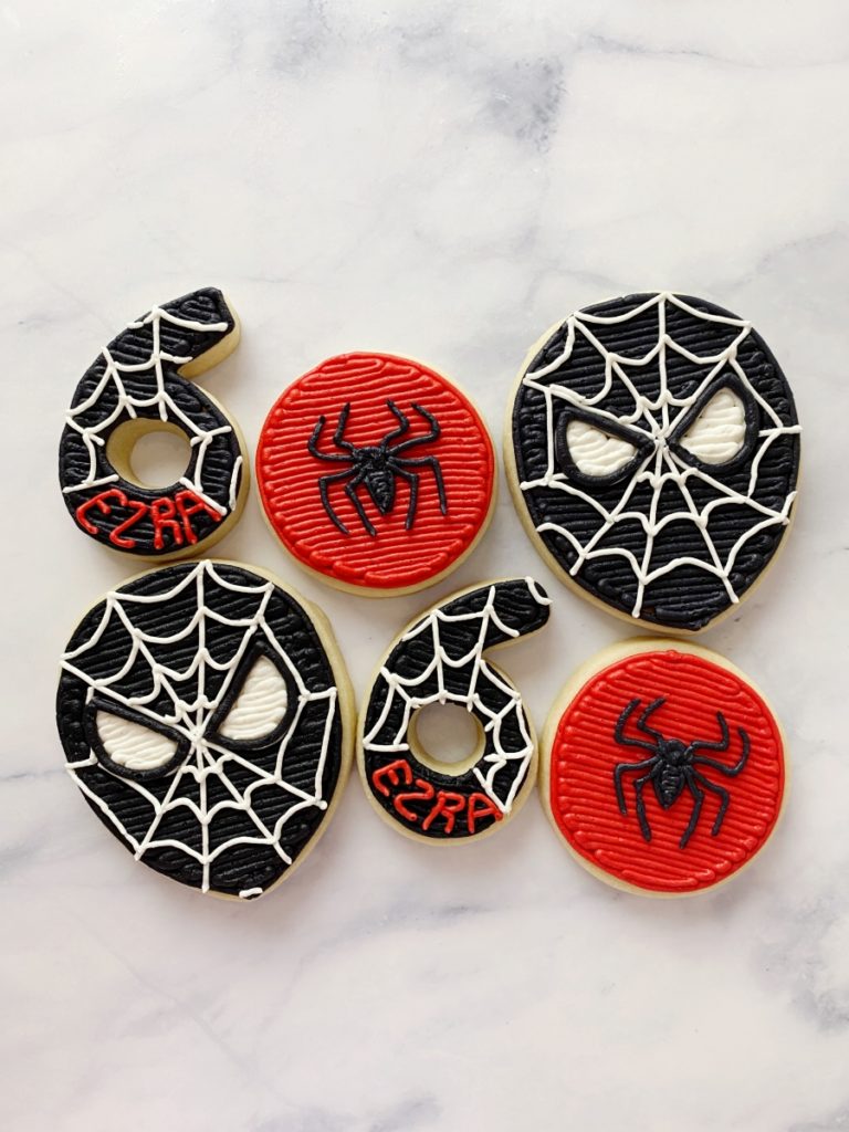 How to Make Spider-Man Cookies with Buttercream