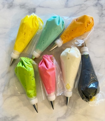 neon icing bag colors