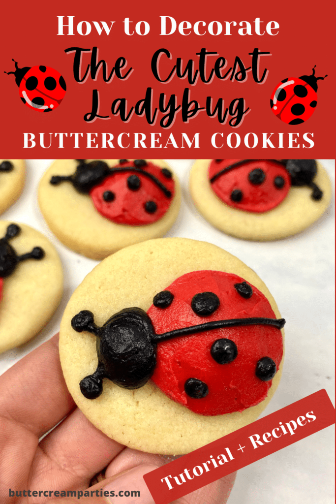 How to Decorate Ladybug Cookies with Buttercream Icing