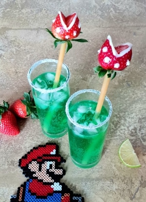 90s party Super Mario Cocktail by Glasgow Foodelicious