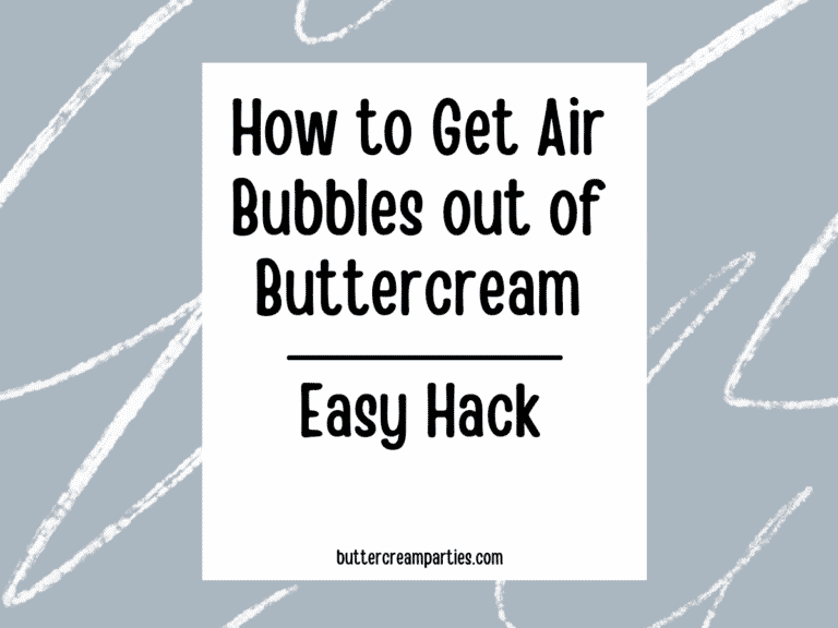 Simple Trick for How to Get Air Bubbles Out of Buttercream