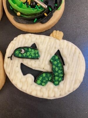 Halloween snake sugar cookies pumpkin