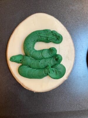 snake sugar cookies with buttercream